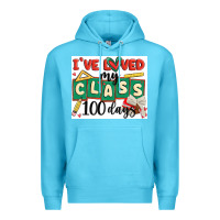 Ocean Blue i've loved my class 100 days Premium Hoodie - MaliasSmallBusiness