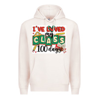 Pale Pink i've loved my class 100 days Premium Hoodie - MaliasSmallBusiness