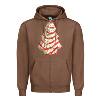 Chestnut white christmas cake Zipper Hoodie - FaDigitalArtStudio