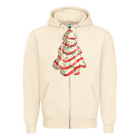 Sandshell white christmas cake Zipper Hoodie - FaDigitalArtStudio
