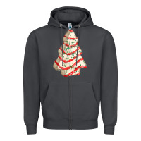 Smoke white christmas cake Zipper Hoodie - FaDigitalArtStudio