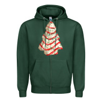 Sports Green white christmas cake Zipper Hoodie - FaDigitalArtStudio