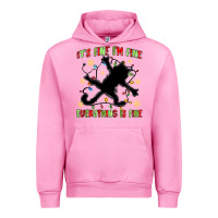 Fuchsia Pink it's fine i'm fine everything is fine Urban Hoodie - MaliasSmallBusiness