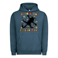 Pigment Midnight Navy it's fine i'm fine everything is fine Urban Hoodie - MaliasSmallBusiness