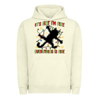 Pigment Pistachio it's fine i'm fine everything is fine Urban Hoodie - MaliasSmallBusiness