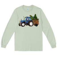 Matcha Christmas farm tractor Long Sleeve Tee - RanaPortraitStore