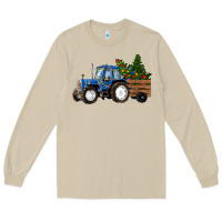 Mushroom Christmas farm tractor Long Sleeve Tee - RanaPortraitStore