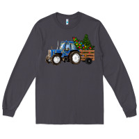 Smoke Christmas farm tractor Long Sleeve Tee - RanaPortraitStore