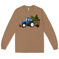 Toasted Coconut Christmas farm tractor Long Sleeve Tee - RanaPortraitStore