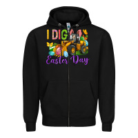 Black I dig Easter Day Zipper Hoodie - Neo Western