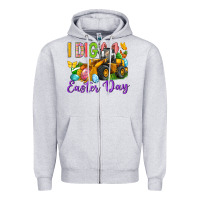 Heather Grey I dig Easter Day Zipper Hoodie - Neo Western