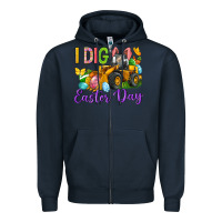 Navy I dig Easter Day Zipper Hoodie - Neo Western