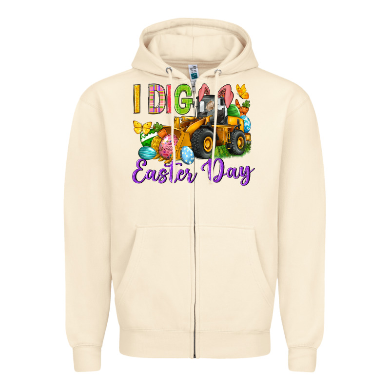 I Dig Easter Day Zipper Hoodie by Neo Western | Teevron