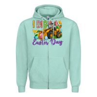 Seafoam I dig Easter Day Zipper Hoodie - Neo Western