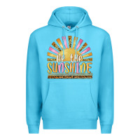 Ocean Blue be the sunshine Premium Hoodie - MaliasSmallBusiness