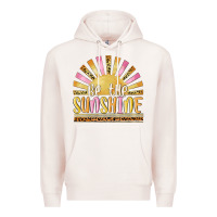 Pale Pink be the sunshine Premium Hoodie - MaliasSmallBusiness
