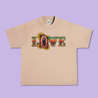 Love Lady Of Guadalupe Urban Heavy Tee Designed By Ranaportraitstore