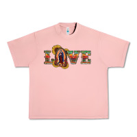 Salmon Love Lady Of Guadalupe Urban Heavy Tee - RanaPortraitStore
