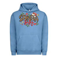 Pigment Pebble Blue santa baby Urban Hoodie - MaliasSmallBusiness