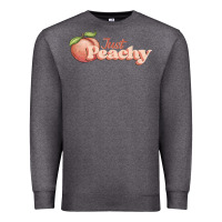 Charcoal Heather just peachy Premium Sweatshirt - JahusDesignShop