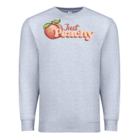 Heather Grey just peachy Premium Sweatshirt - JahusDesignShop