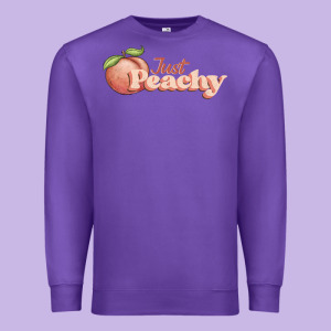 Just Peachy Premium Sweatshirt Designed By Jahusdesignshop