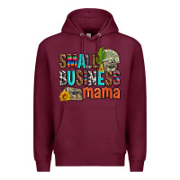 Burgundy small business mama Premium Hoodie - AdoDesignShop
