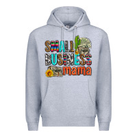 Heather Grey small business mama Premium Hoodie - AdoDesignShop