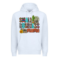 White small business mama Premium Hoodie - AdoDesignShop