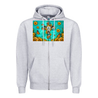 Heather Grey bull skull cross skinny metal can holder Zipper Hoodie - HRA Design Shop