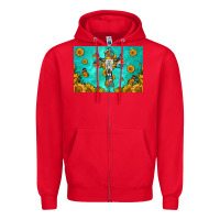 Red bull skull cross skinny metal can holder Zipper Hoodie - HRA Design Shop