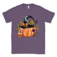Lavender Kids Pumpkin with Halloween Classic Tee - texasbilliewilder