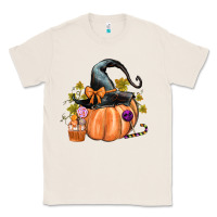 Natural Kids Pumpkin with Halloween Classic Tee - texasbilliewilder