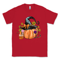 Red Kids Pumpkin with Halloween Classic Tee - texasbilliewilder