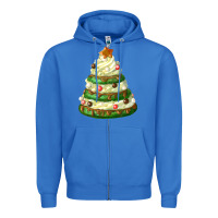 True Royal white christmas cookie cake Zipper Hoodie - FaDigitalArtStudio