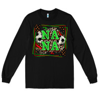 Black soccer nana with leopard Long Sleeve Tee - Zillion Design Studio