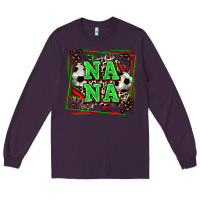 Plum soccer nana with leopard Long Sleeve Tee - Zillion Design Studio