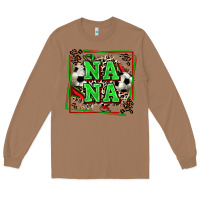 Toasted Coconut soccer nana with leopard Long Sleeve Tee - Zillion Design Studio