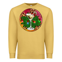 Antique Gold Christmas martini Premium Sweatshirt - AdoDesignShop