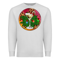 Dove Grey Christmas martini Premium Sweatshirt - AdoDesignShop