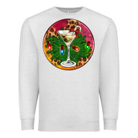 Oatmeal Heather Christmas martini Premium Sweatshirt - AdoDesignShop