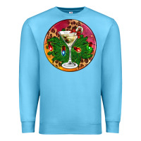 Ocean Blue Christmas martini Premium Sweatshirt - AdoDesignShop