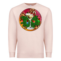 Pale Pink Christmas martini Premium Sweatshirt - AdoDesignShop