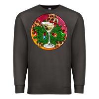 Smoke Christmas martini Premium Sweatshirt - AdoDesignShop