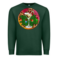 Sports Green Christmas martini Premium Sweatshirt - AdoDesignShop