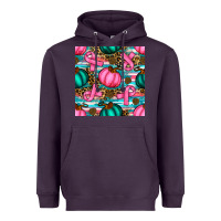 Plum breast cancer awareness with pumpkins seamless pattern Heavyweight Hoodie - BundleAndBundleShop