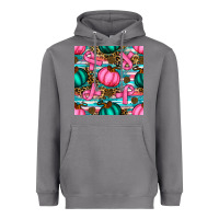 Storm breast cancer awareness with pumpkins seamless pattern Heavyweight Hoodie - BundleAndBundleShop