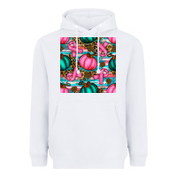 White breast cancer awareness with pumpkins seamless pattern Heavyweight Hoodie - BundleAndBundleShop