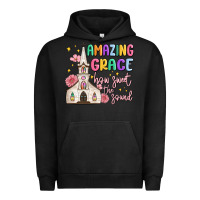 Pigment Black amazing grace how sweet the sound Urban Hoodie - MaliasSmallBusiness