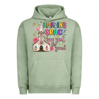 Pigment Oil Green amazing grace how sweet the sound Urban Hoodie - MaliasSmallBusiness